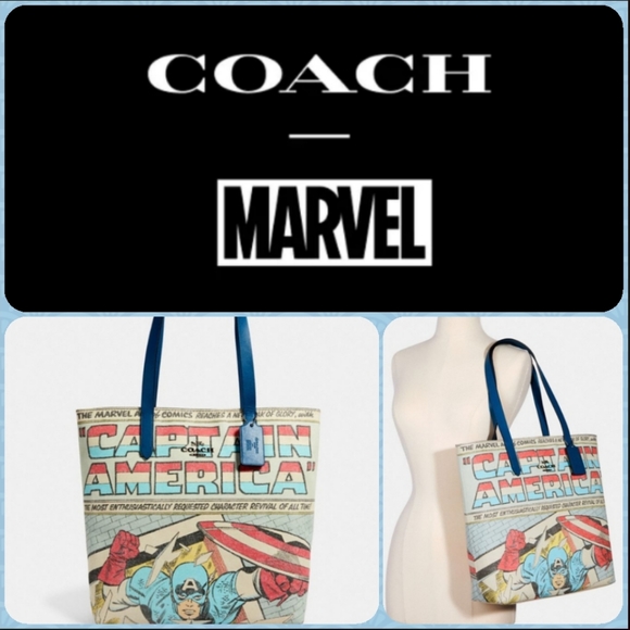Coach Handbags - 💗 Coach Captain America Canvas Tote